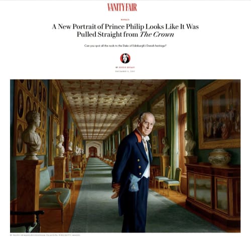 A New Portrait of Prince Philip Looks Like It Was Pulled Straight from The Crown