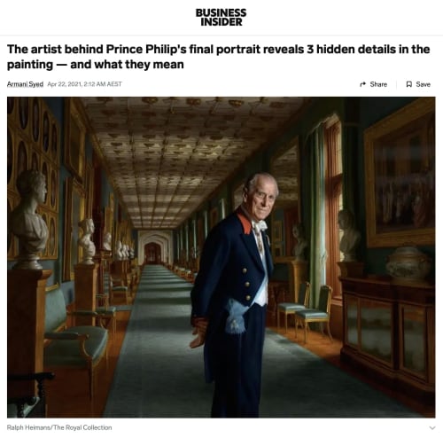 The artist behind Prince Philip's final portrait reveals 3 hidden details in the painting — and what they mean