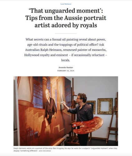 ‘That unguarded moment’: Tips from the Aussie portrait artist adored by royals
