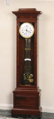 Louis Berthoud, An Empire longcase regulator, with equation of time, year calendar and remontoire, by Louis Berthoud, Paris, dated 1811