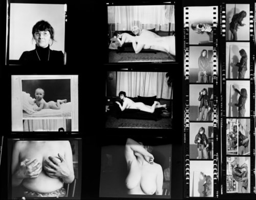 Alexis Hunter and Jo Spence contact sheets