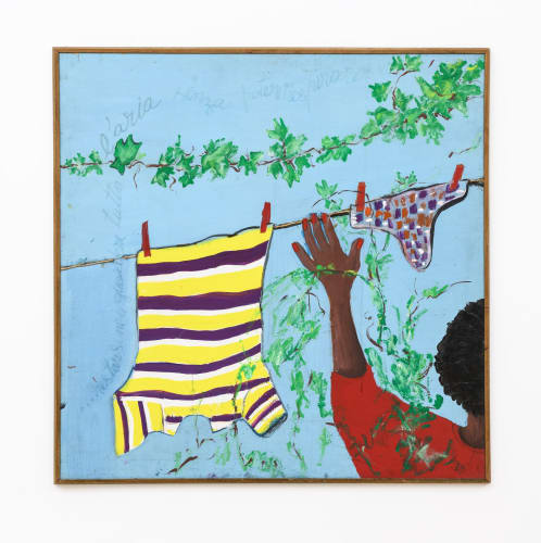 Bertina Lopes, Restarsene a guardare tutta l'aria senza potere respirare [Standing around looking at all the air without being able to breathe], 1975. Copyright The Estate of the Artist.