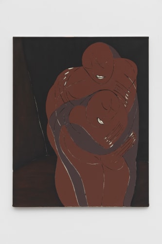 Kristian et Moi V [Kristian and Me V], 1988, Oil on canvas, 100 x 81 cm