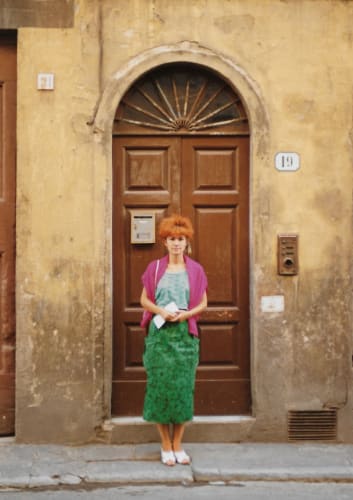 Mary Mclean in Florence during her RSA John Kinross Scholarship, 1985, photograph courtesy of Philip Griffin