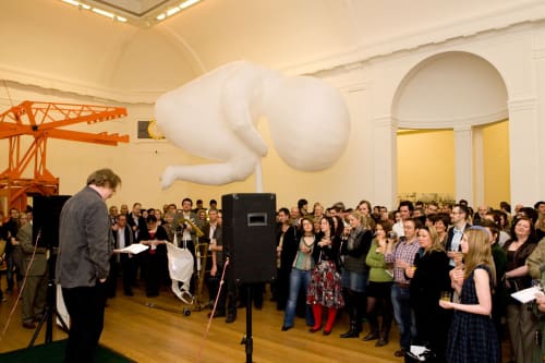 Unknown photographer, The opening of the first RSA New Contemporaries exhibition in 2009.