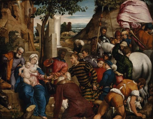 Jacapo Bassano, Adoration of the Magi, early 1540s, oil on canvas, National Galleries of Scotland. Purchased by the Royal Scottish Academy 1856; transferred to the National Gallery of Scotland 1910.