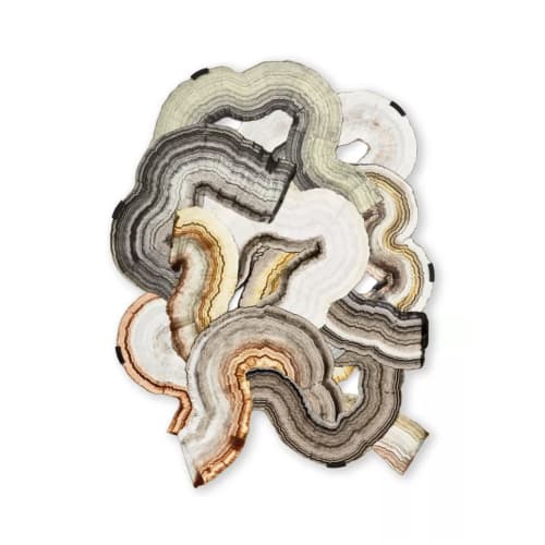 Kyoko Hashimoto, born Japan 1980, Large paper collage, 2025, natural pigment on paper, 86 x 65 x 3 cm; Collection of the artist © Kyoko Hashimoto