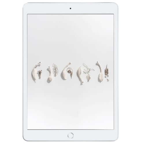 Sophie Carnell and Sarah Rayner - Anthologia: a collaborative exhibition of fine silver and hand carved porcelain by Sop