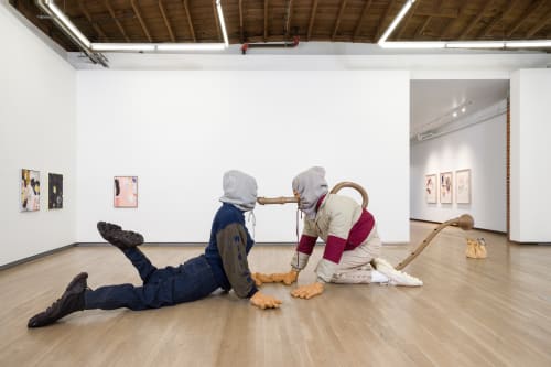 Installation view of Tori Wrånes: Mussel Tears, Shulamit Nazarian, Los Angeles, January 29–March 12, 2022. Courtesy of the artist and Shulamit Nazarian, Los Angeles. Photo: Ed Mumford.