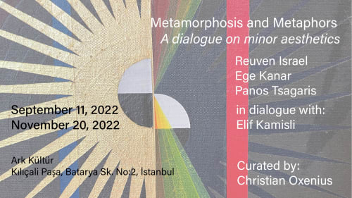 Reuven Israel featured in "Metamorphosis and Metaphors" at Ark Kültür, Istanbul