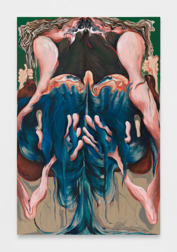 Bridget Mullen, Spiral's Rules, 2022 Flashe on linen 76 x 50 in