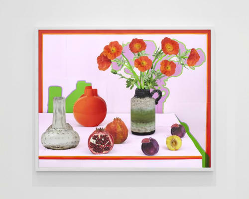 ArtNow LA: 'Daniel Gordon With Orange Sunrise, Flowers, and Fruit.'
