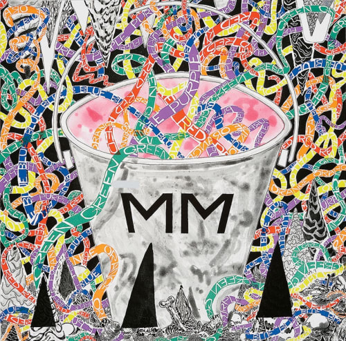 Trenton Doyle Hancock, The Year: Voices of Rasp Ring Colors to Grasp, 2009.