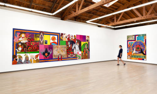 KCRW: Amir Fallah's colorful paintings reflect his personal history from iran to US