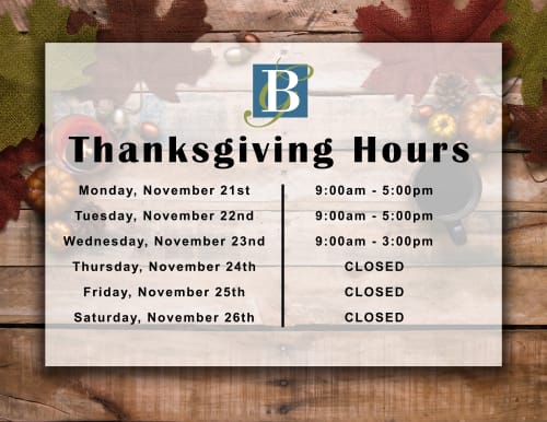 Thanksgiving 2022 Hours