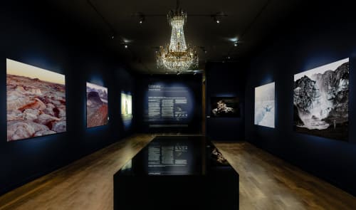 Installation view of 'Uchronie' by Vincent Fournier at Musée de la Chasse et de la Nature Paris