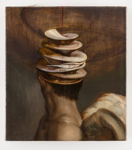 Chen Ching-Yuan, Grail, 2017, Oil on canvas, 18 x 20 cm