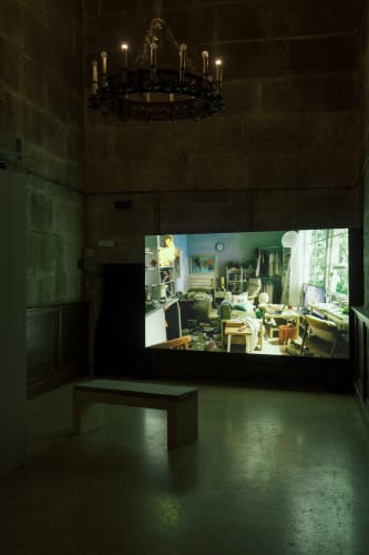 「袁廣鳴:日常戰爭」展場照 ©2024威尼斯雙年展台灣館提供。