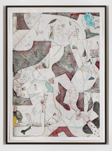 Volker Hüller L.I.T.S. (Victory) 2016 Hand colored etching 77.5 x 56 inches (196.9 x 142.2 cm) VH 243