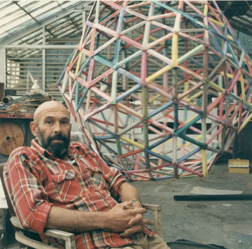 Alan Shields in his studio