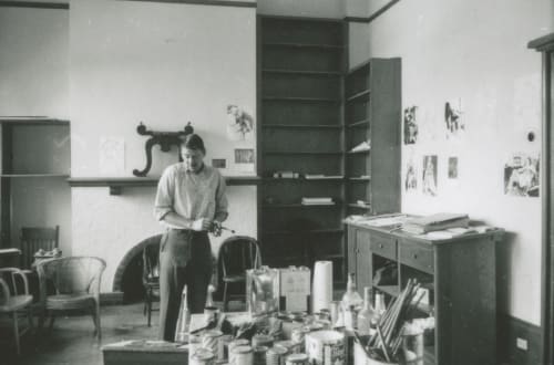 a man standing in his studio