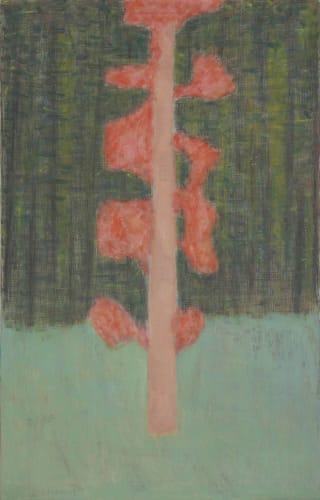 Detail of "Hint of Autumn", 1954, oil on canvas 53 ¼ x 34 inches