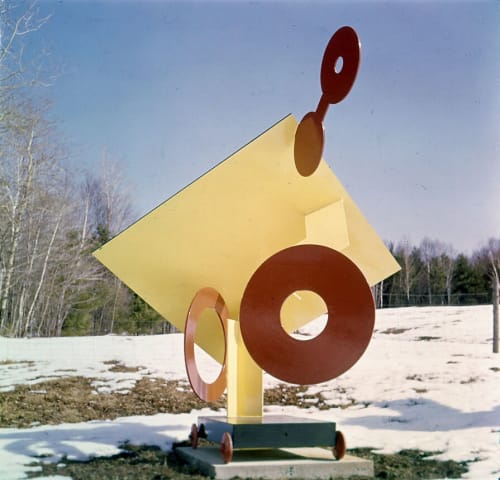 Sculpture group, lower field, Bolton Landing, NY, 1961. Photograph by David Smith