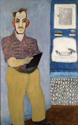 Image: Milton Avery, Self-Portrait, 1941 Oil on canvas. 137.2 x 86.4 cm Collection Friends of the Neuberger Museum of Art, Purchase College, State University of New York. Gift from the Estate of Roy R. Neuberger © 2021 Milton Avery Trust / Artists Rights Society (ARS), New York and DACS, London 2021 Photo: Jim Frank