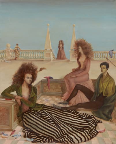 Leonor Fini—Figures on a Terrace, 1938