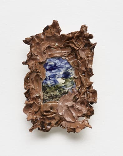 Scorcio su paesaggio toscano, 2025 Glazed ceramic cm 31,5 x 21 Ph Carlo Favero