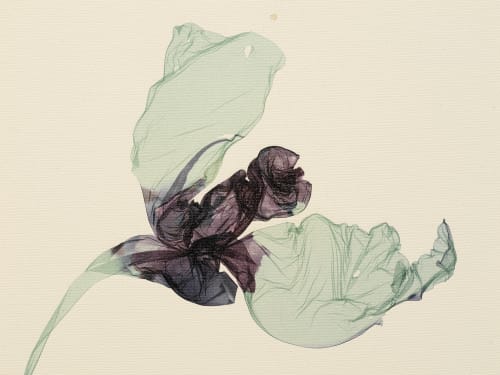 Un papavero rosso senza coglierne il fiore, 2024, Polaroid emulsion and acrylic on canvas, cm 92 x 122 x 4, detail