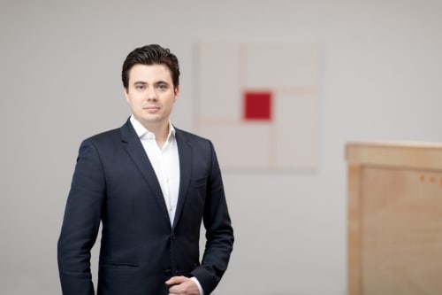 Joan Robledo-Palop, Zeit Contemporary Art Founder and CEO. Photograph by Marcin J. Muchalski. Image courtesy of Zeit Contemporary Art, New York.