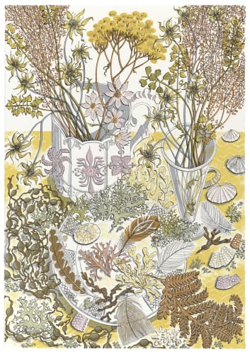 Angie Lewin, Nature Study Late Summer, 2015