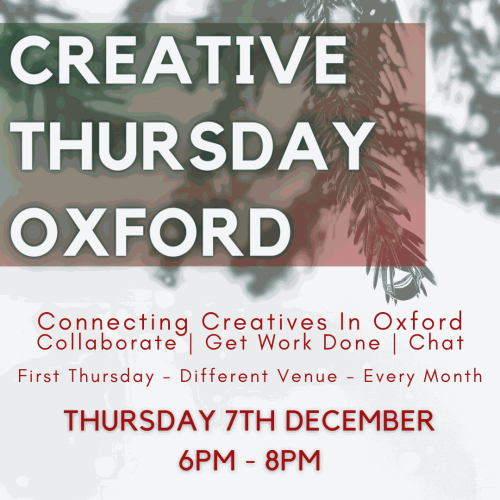 Creative Thursday infographic poster for Sarah Wiseman Gallery