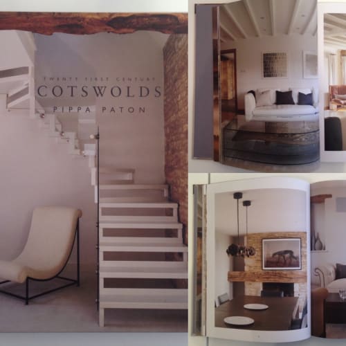 Pippa Paton event poster showing 3 separate images of the interior of a building.