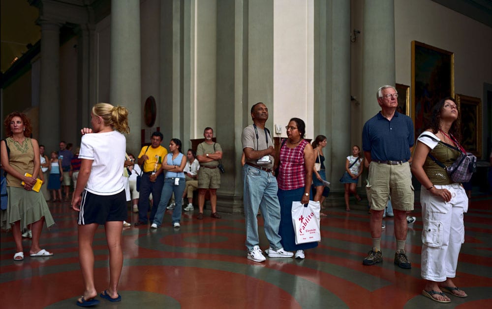 Thomas Struth Audience 6, Florence, 2004 Chromogenic print 72 7/8 x 114 x 2 1/2 in. (185.1 x 289.56 x...