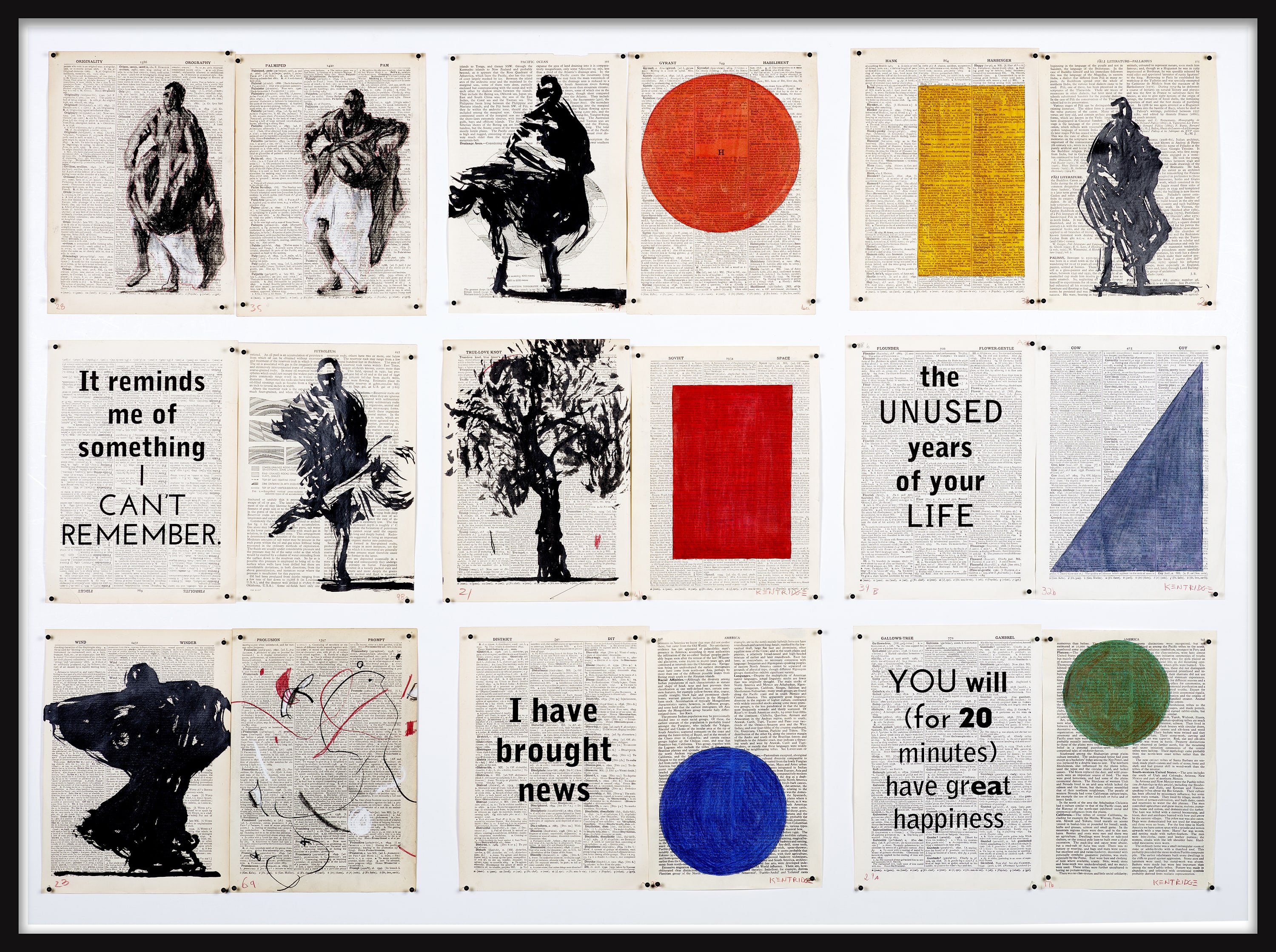 William Kentridge Drawing for Waiting for the Sibyl (I have brought news), 2020 Indian ink, pencil and charcoal drawings on...