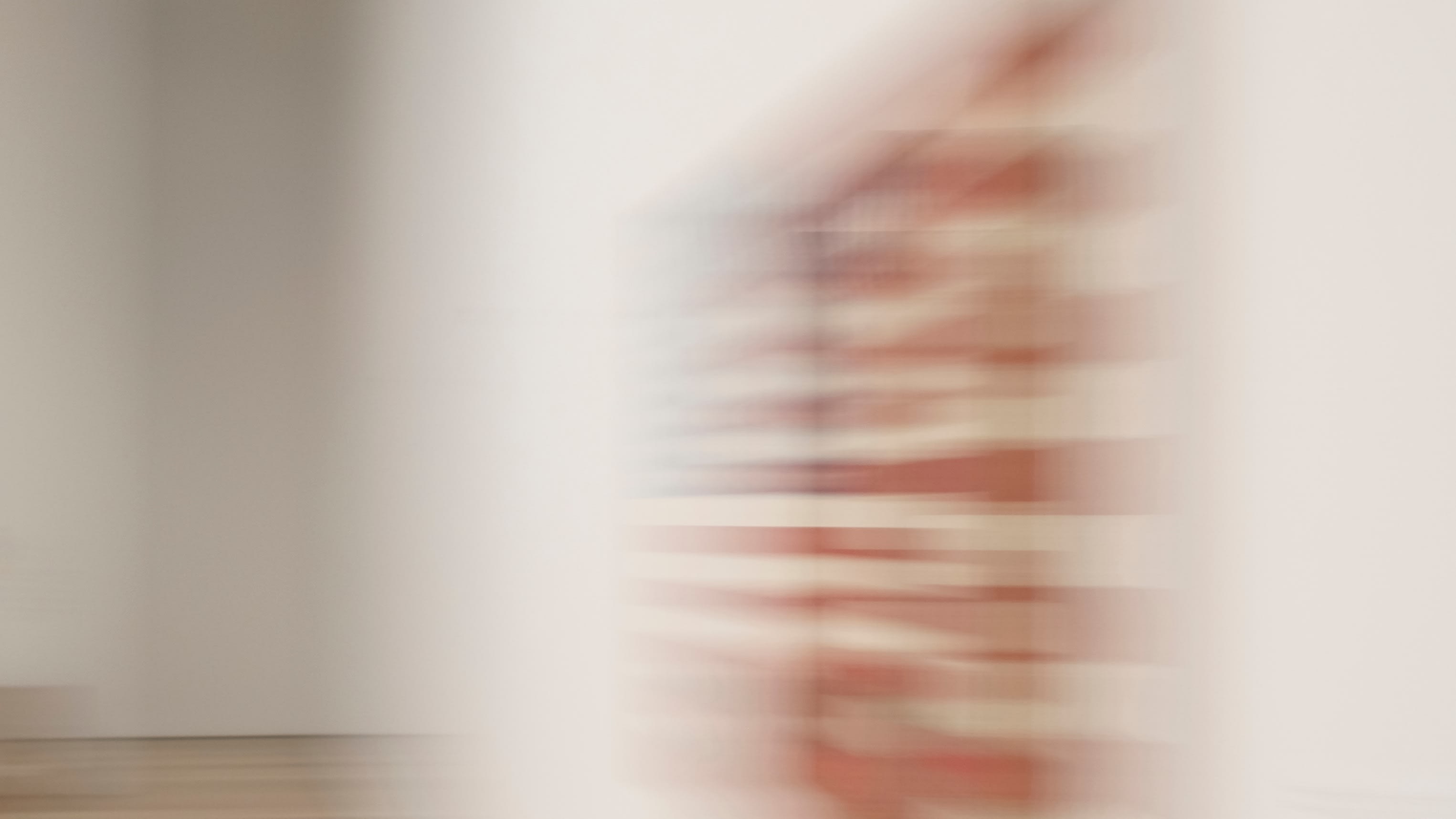 Louise Lawler Three Flags (swiped again, one), 2022 Dye sublimation print on museum box 48 x 85 3/8 in. (121.9...