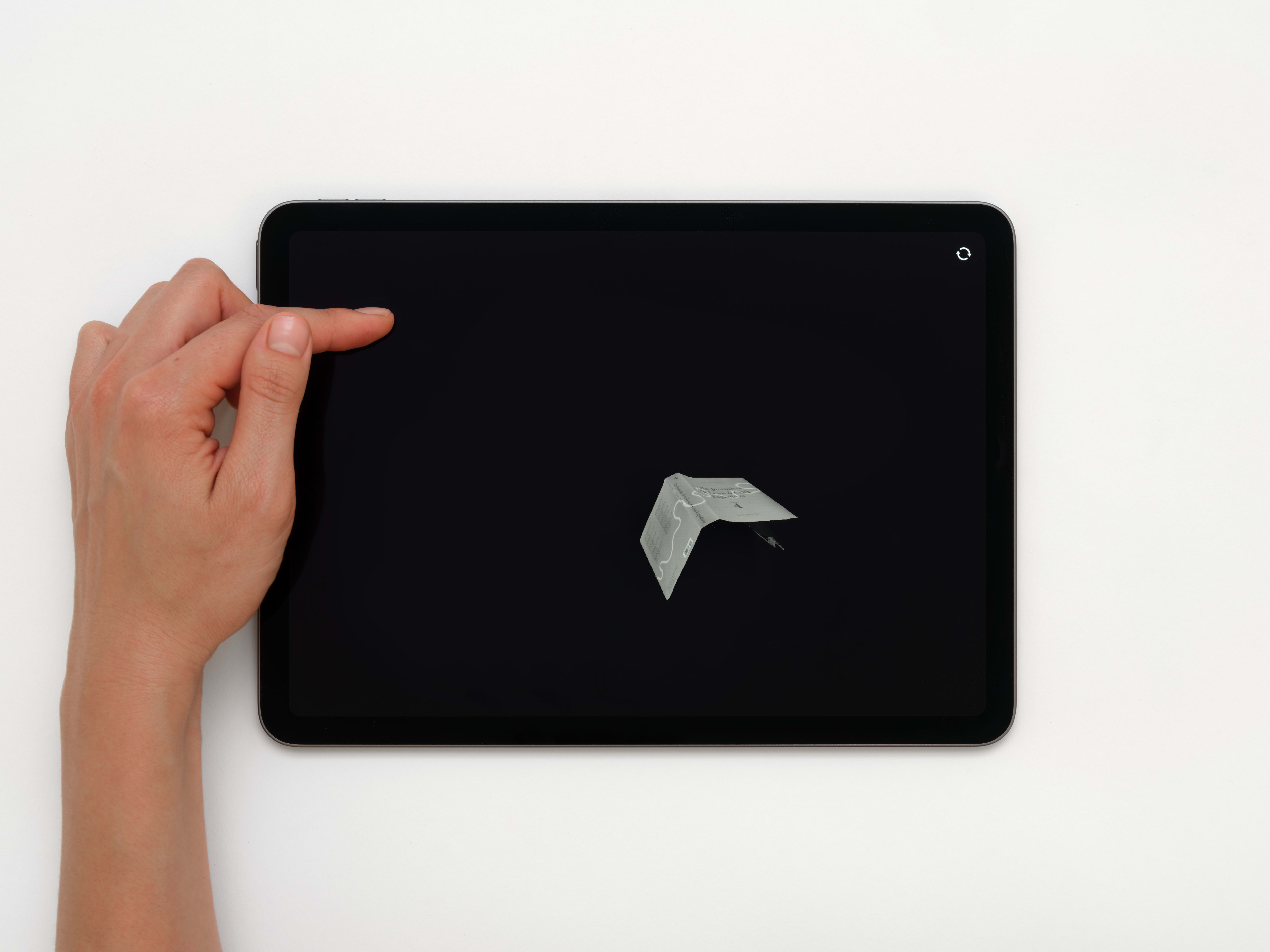 BRUCE NAUMAN Journal, 2022 Three-dimensional OBJ model, iOS application Apple iPad Air 9.75 x 7.03 x 0.24 in (24.8 x...