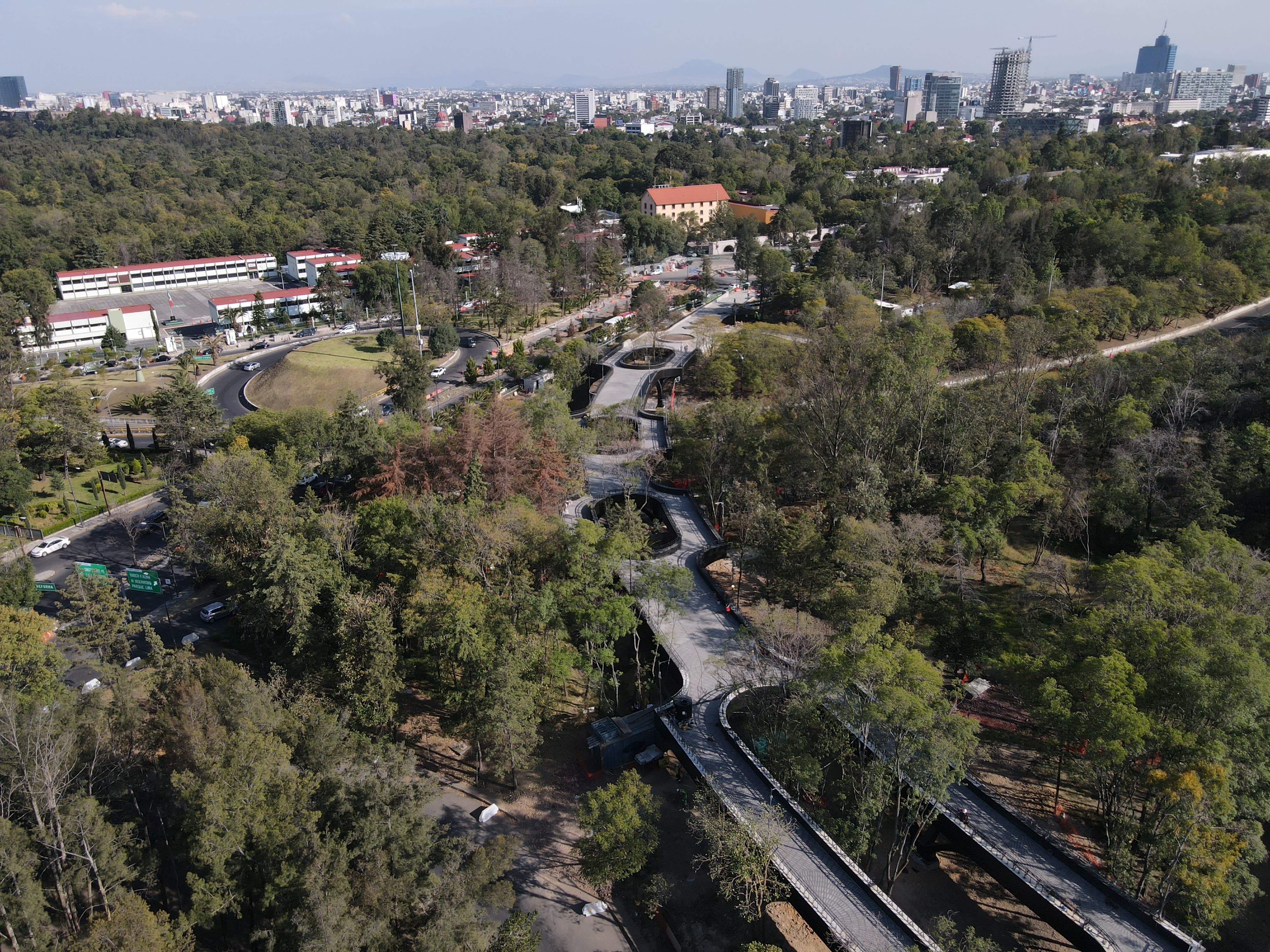 Aerial View of Chapultepec Forest