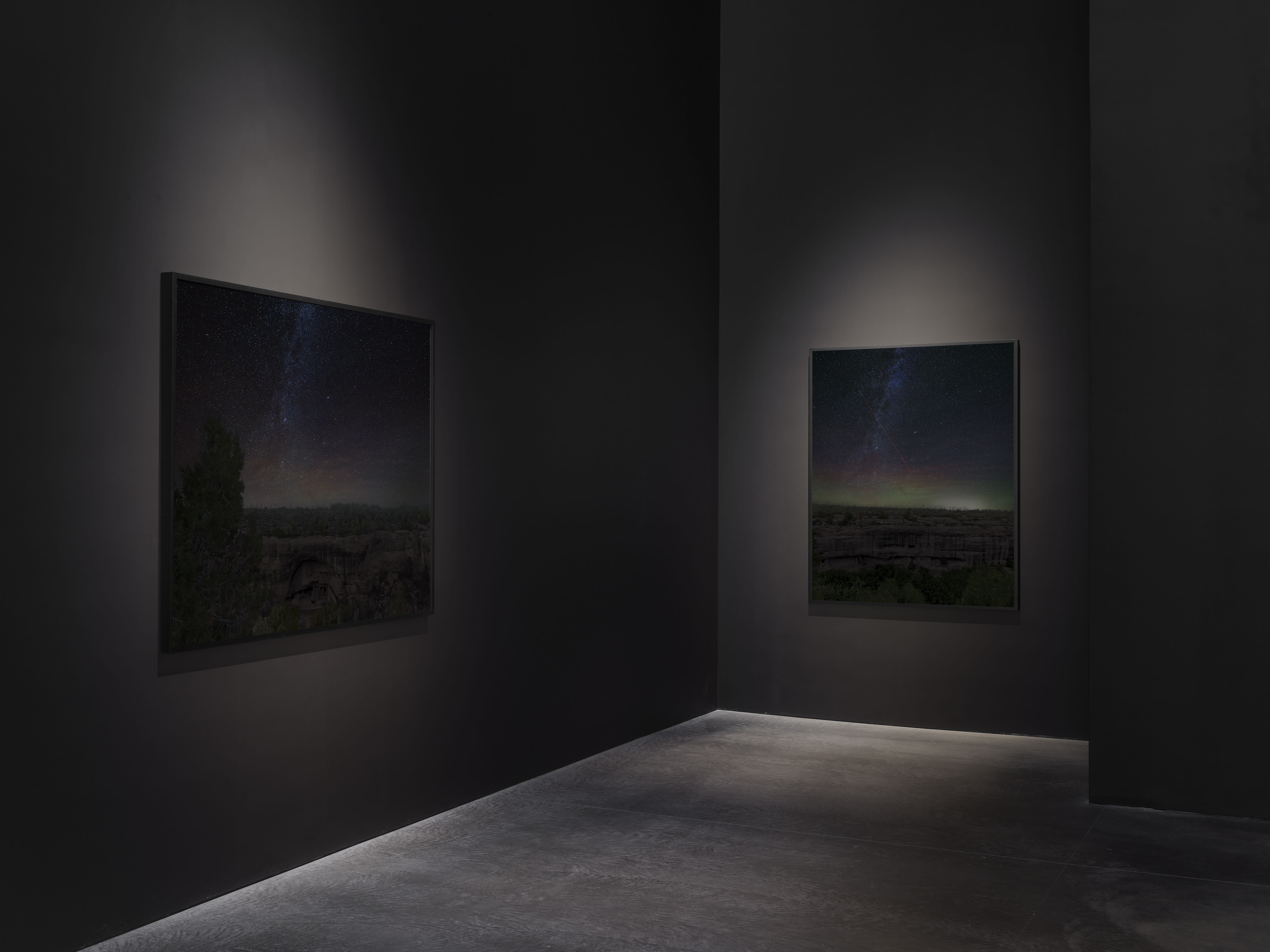 installation view of An-My Lê: Dark Star/Grey Wolf at Marian Goodman Gallery New York