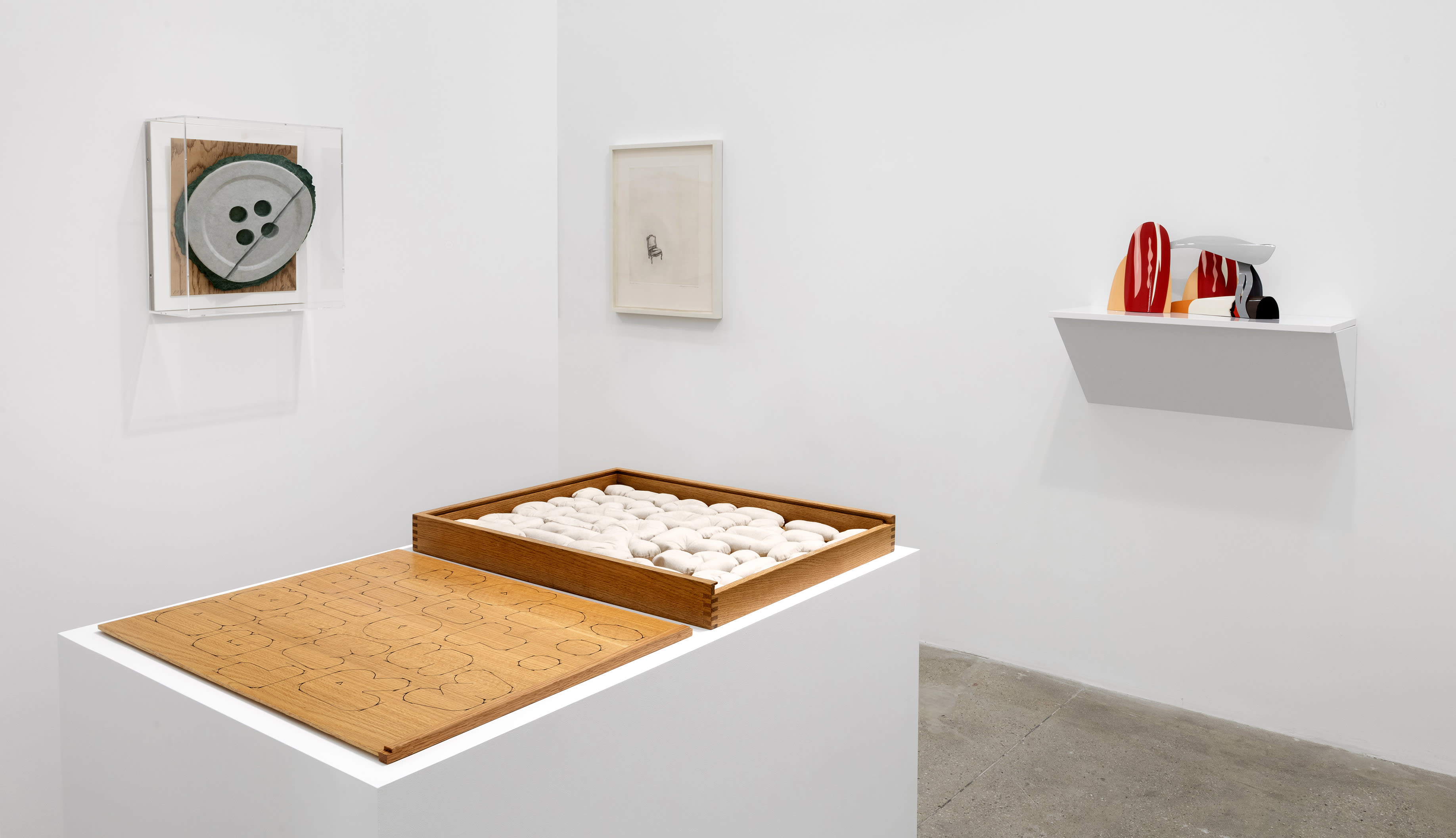 An installation view of Multiples, Inc. at Marian Goodman Gallery, NY, January 2021
