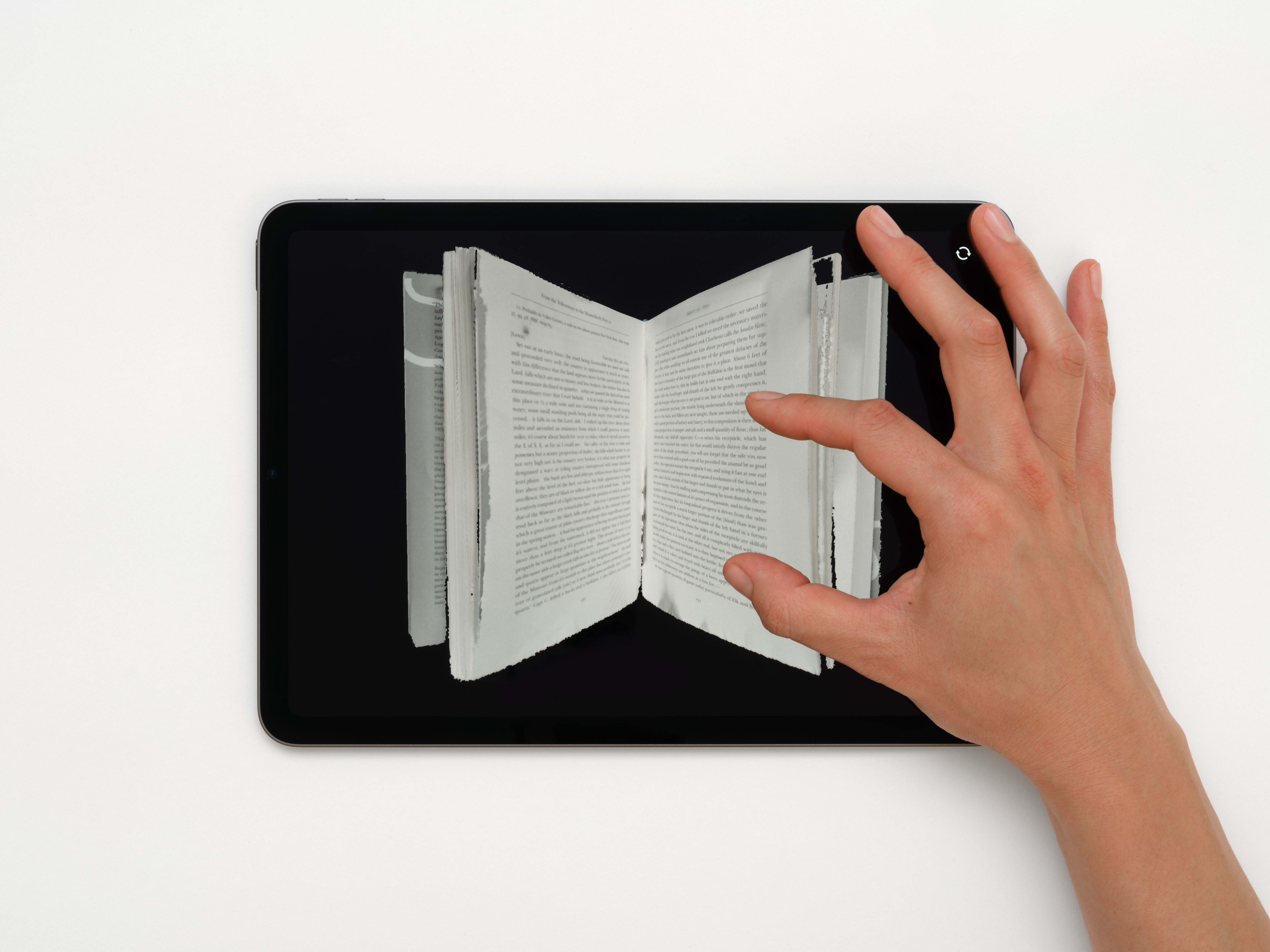 BRUCE NAUMAN Journal, 2022 Three-dimensional OBJ model, iOS application Apple iPad Air 9.75 x 7.03 x 0.24 in (24.8 x...