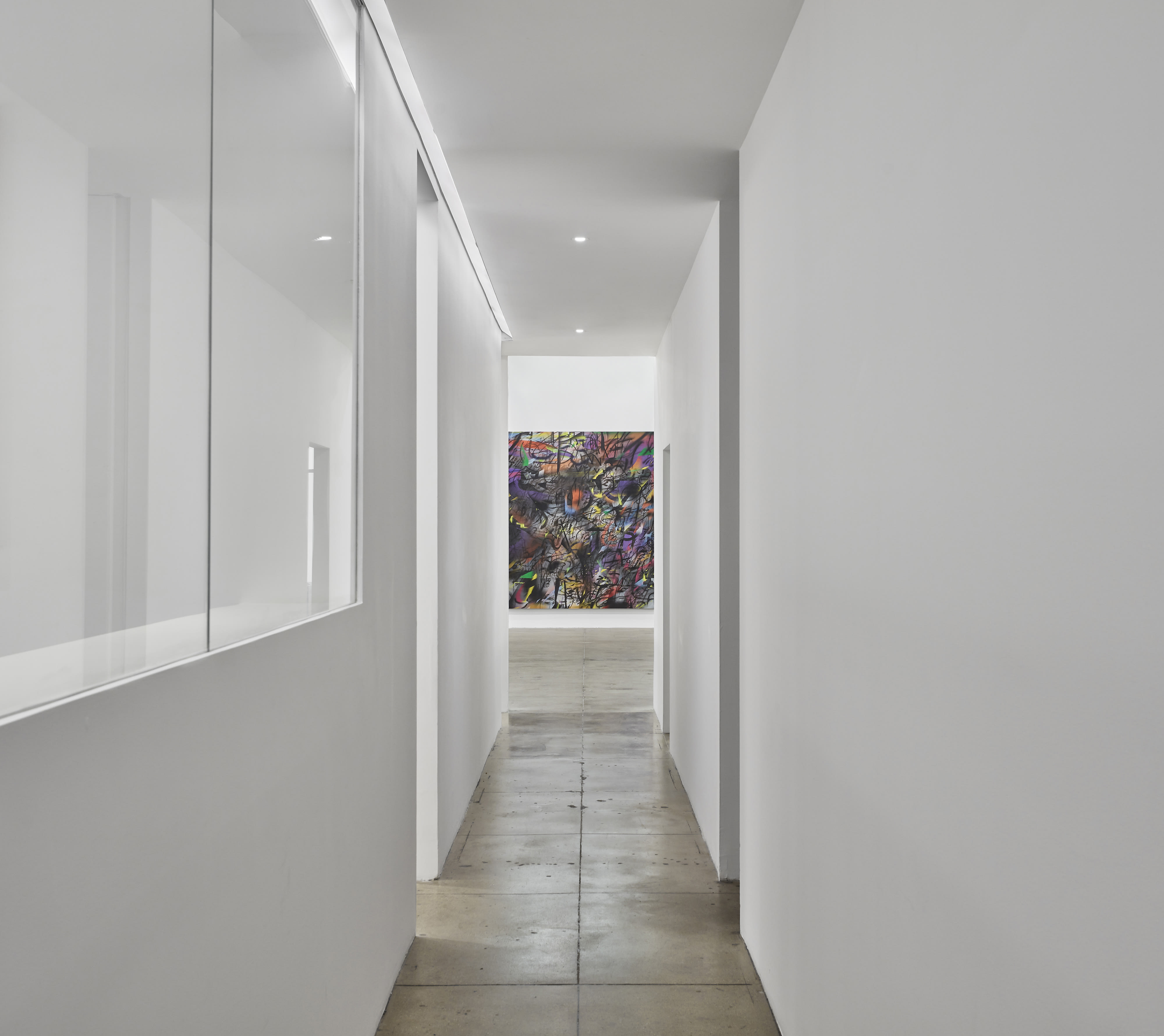 Installation view, Julie Mehretu, New York, 2020