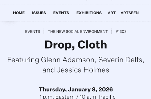 THE NEW SOCIAL ENVIRONMENT#1303 - Drop, Cloth - The Brooklyn Rail