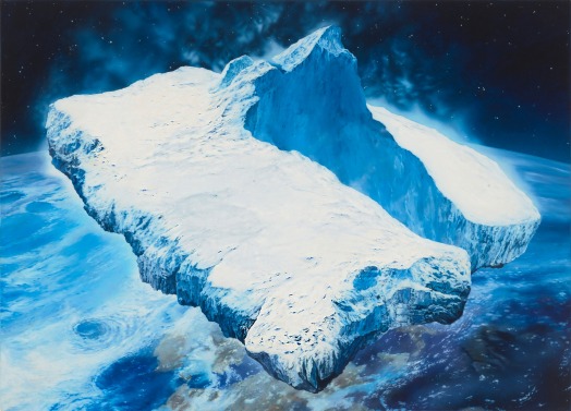 Glenn Brown, Exercise one (for Ian Curtis) (after "Icebergs in Space" 1989 by Chris Foss), 1995