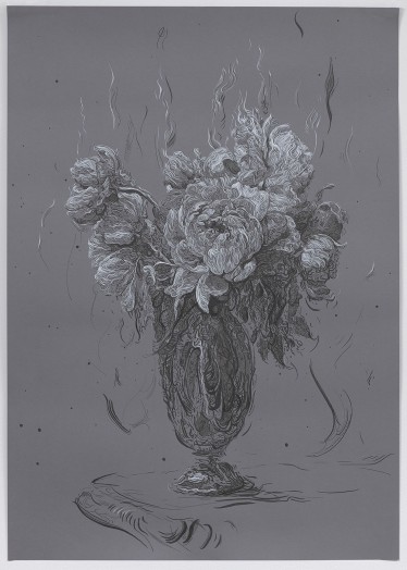 Glenn Brown, Drawing 34 (after Fantin-Latour), 2015