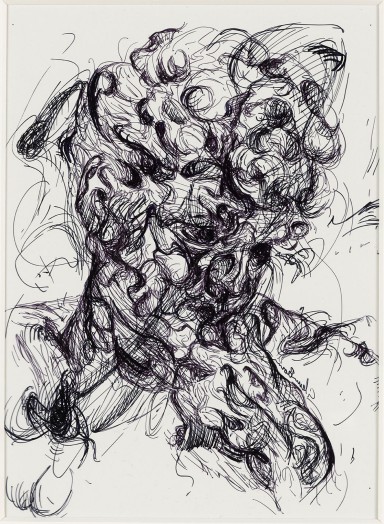 Glenn Brown, Drawing 13 (after Greuze), 2013