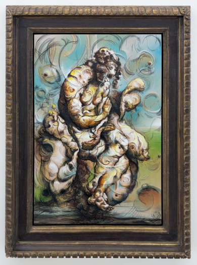 Glenn Brown, Rabbit Hole, 2025