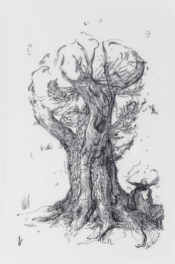Glenn Brown, Drawing 31 (after De Gheyn II), 2014